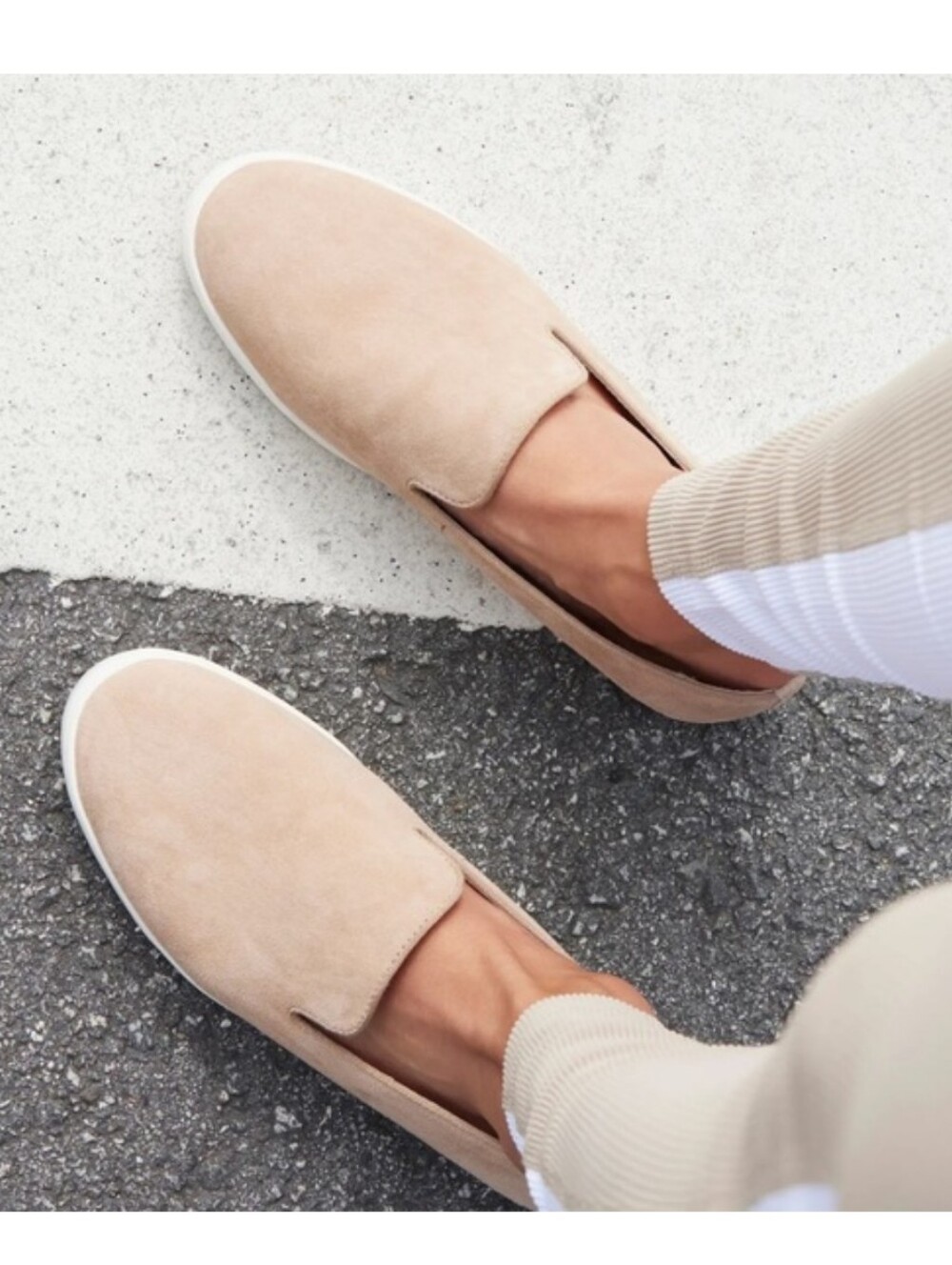 Birdies The Swift Shell Suede II Slip-On Sneakers in Tan